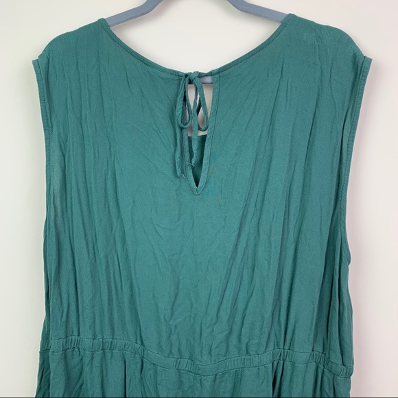 Torrid Green Sleeveless Tunic Long Top Women’s Sz. 3 Plus Size With Pockets! - Picture 7 of 9